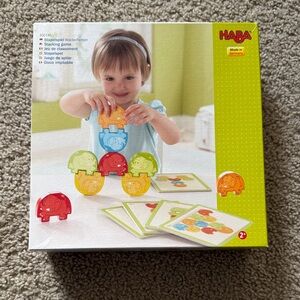 Like New HABA Stacking Game for Kids - Colorful Elephant Set
